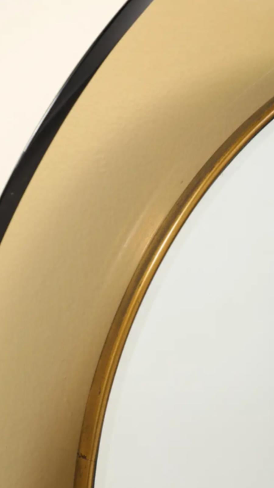 Milieu du XXe siècle Miroir circulaire en verre par Max Ingrand pour Fontana Arte, Italie, 1960 en vente