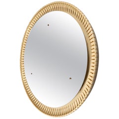 Circular Illuminated Mirror, Italy, circa 1940