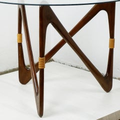Circular Italian Midcentury Coffee Table by Cesare Lacca