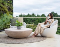 Circular Large Table by Piegatto, a Sculptural Coffee Table