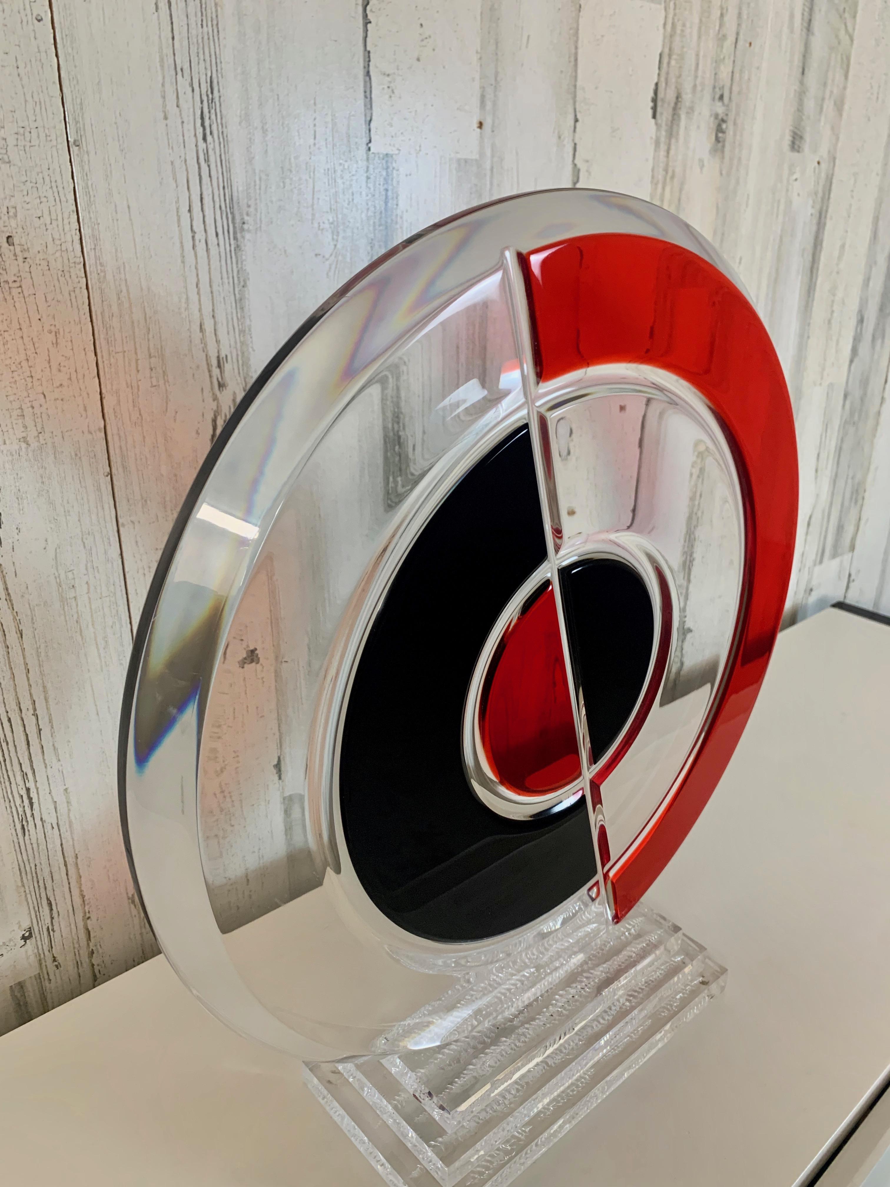 Scultura circolare in lucite di Shlomi Haziza in vendita 4
