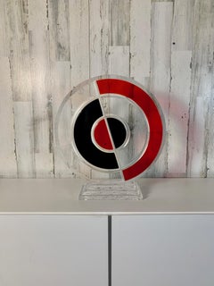 Circular Lucite Sculpture by Shlomi Haziza