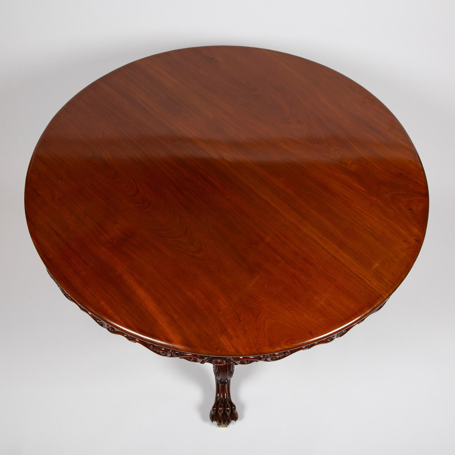 Circular Mahogany Center Table, Danish, circa 1840 For Sale 3