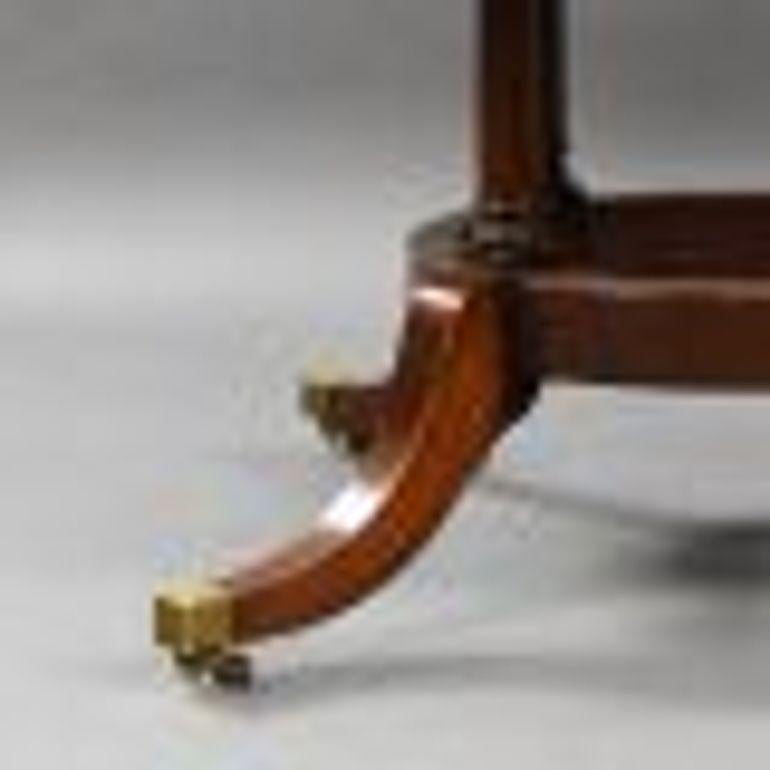 19th Century Circular Mahogany Extending Table For Sale