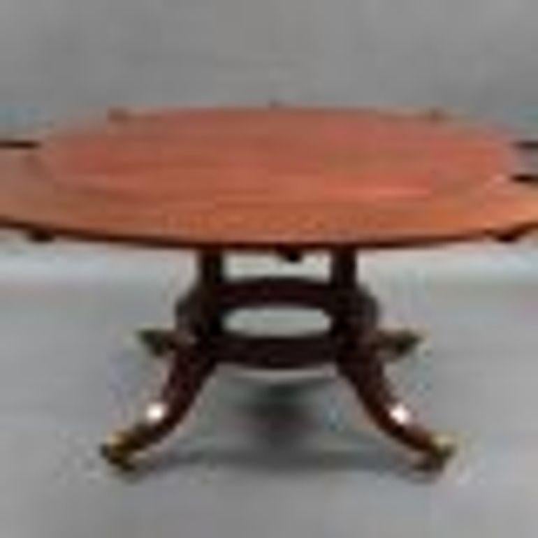 Circular Mahogany Extending Table For Sale 4
