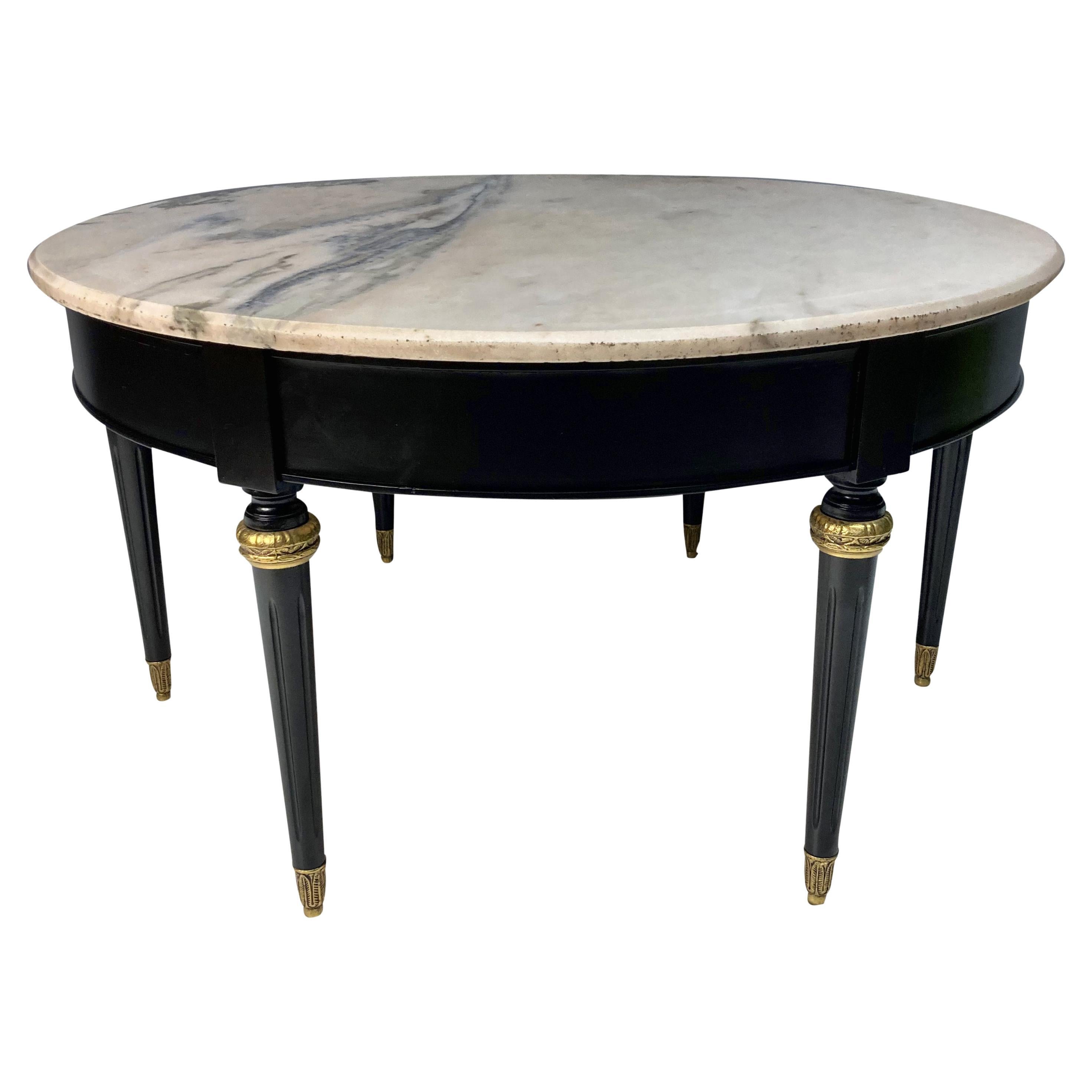 Circular Maison Jansen Occasional Table For Sale