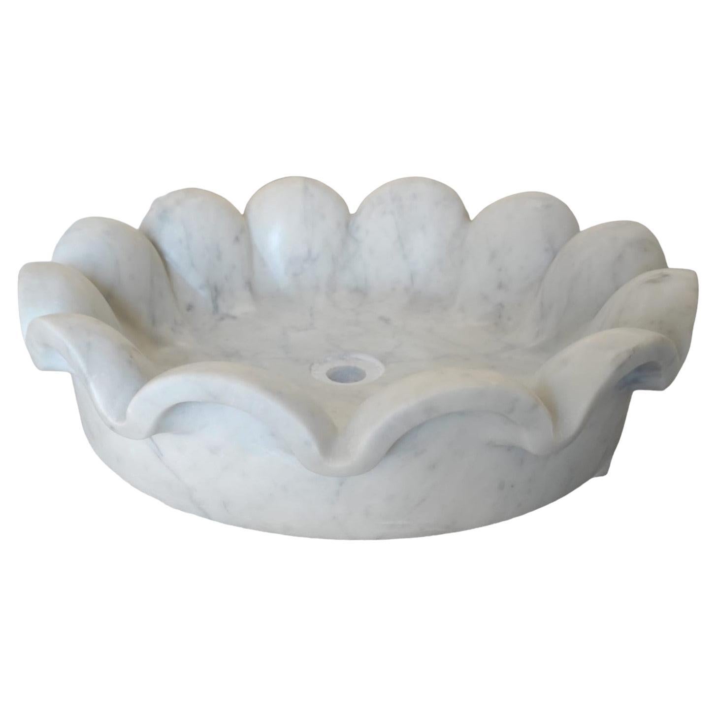 Circular Marble Stone Sink Basin