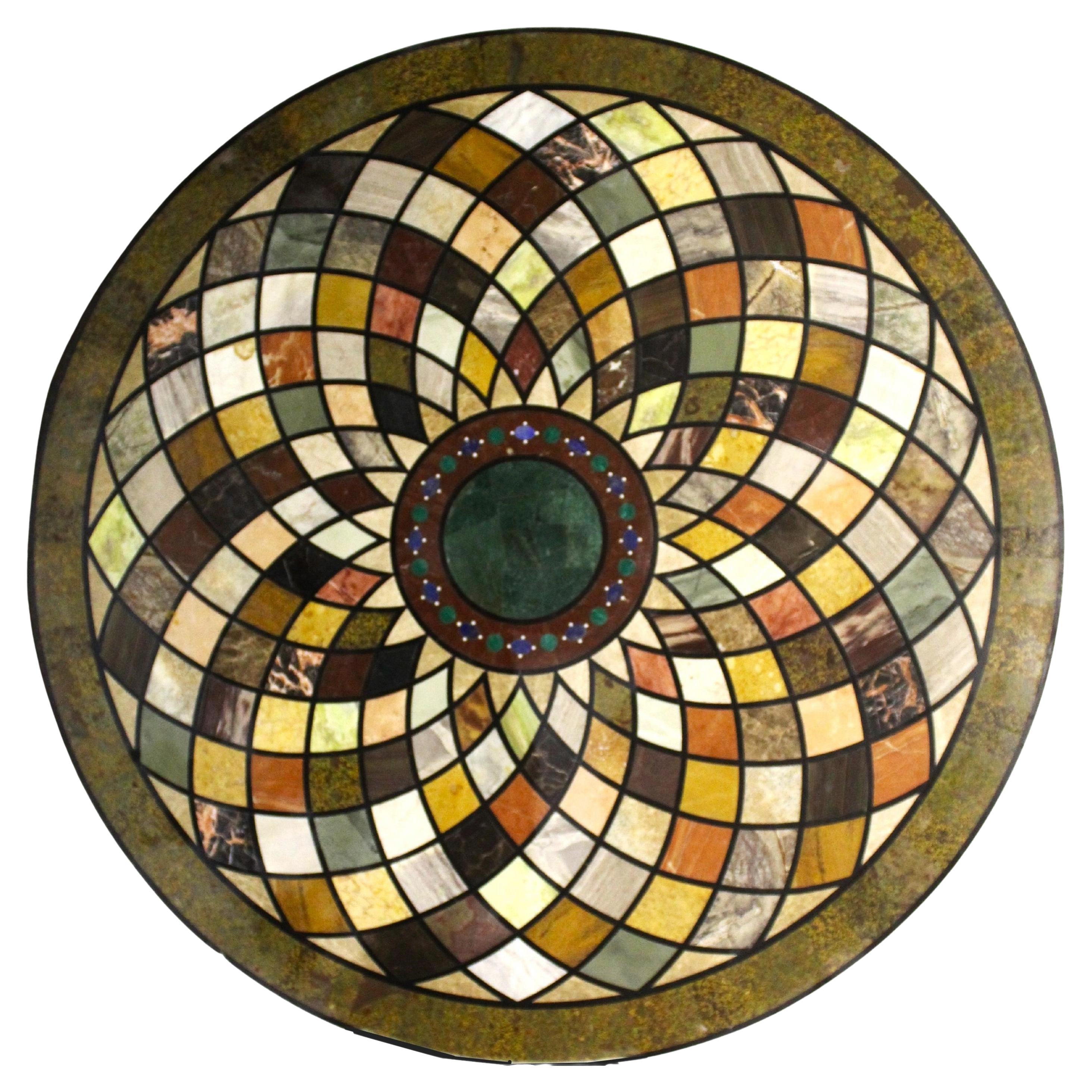 Circular marble top 180 cm For Sale