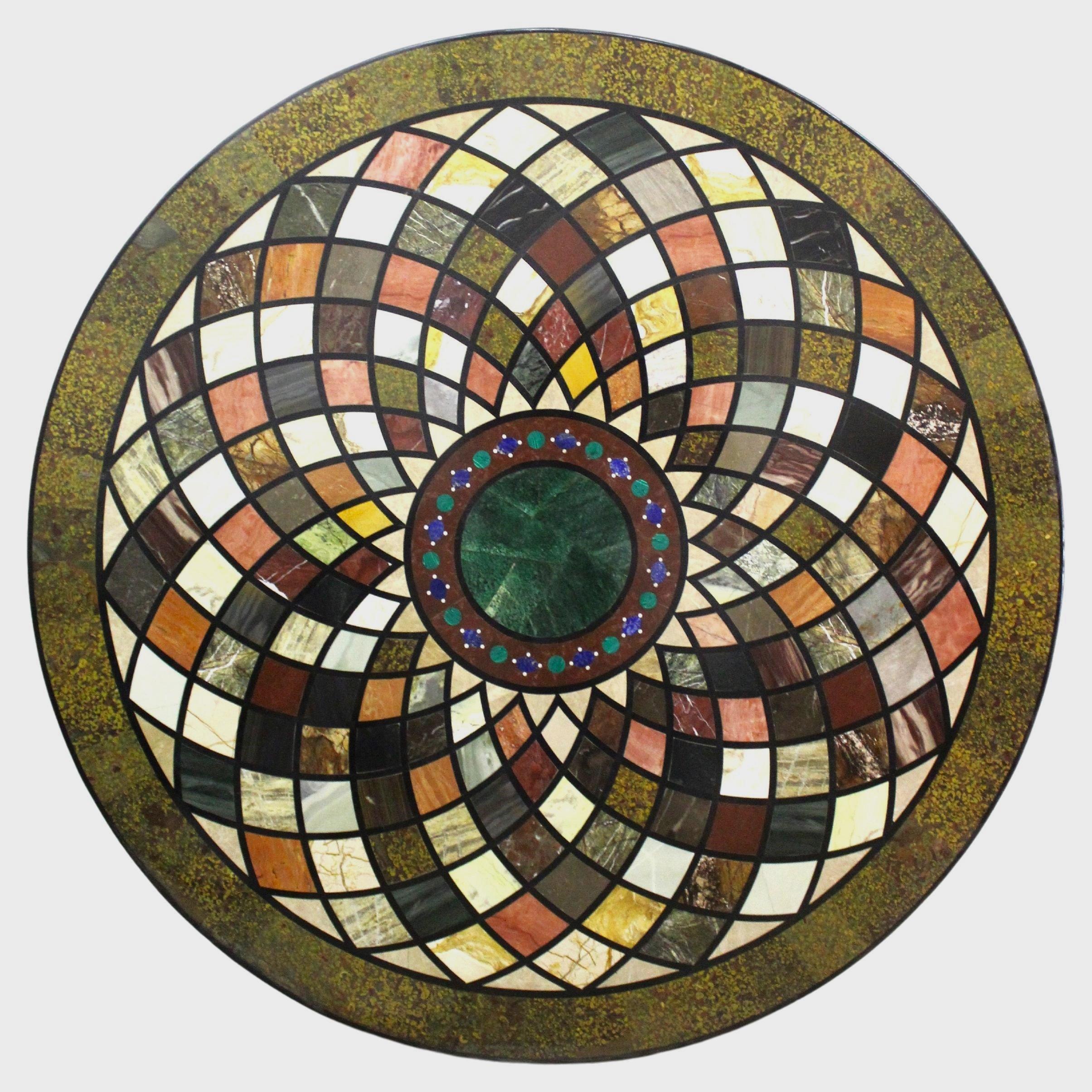 Stone Circular marble top 180 cm For Sale