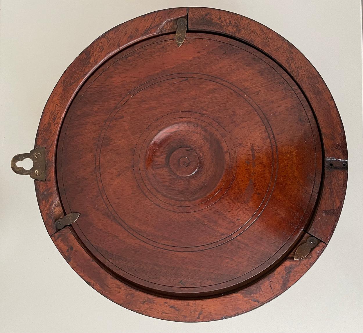 British Rare Marine Oak Cased Wall Clock Retailed by Walsh Jones & Co Melbourne, 19th C For Sale