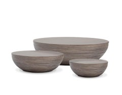 Circular Medium Table by Piegatto, a Sculptural Coffee Table