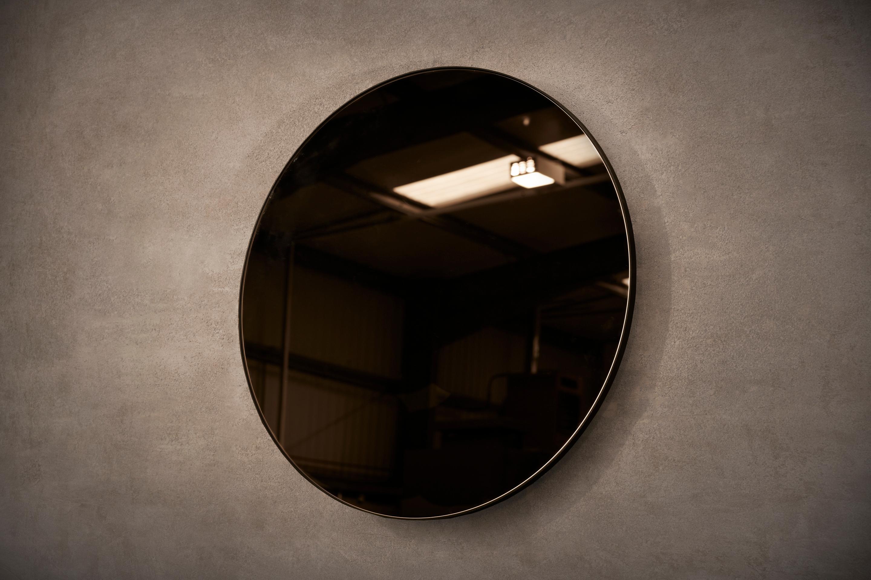Modern Circular Mirror Handcrafted and Signed by Novocastrian