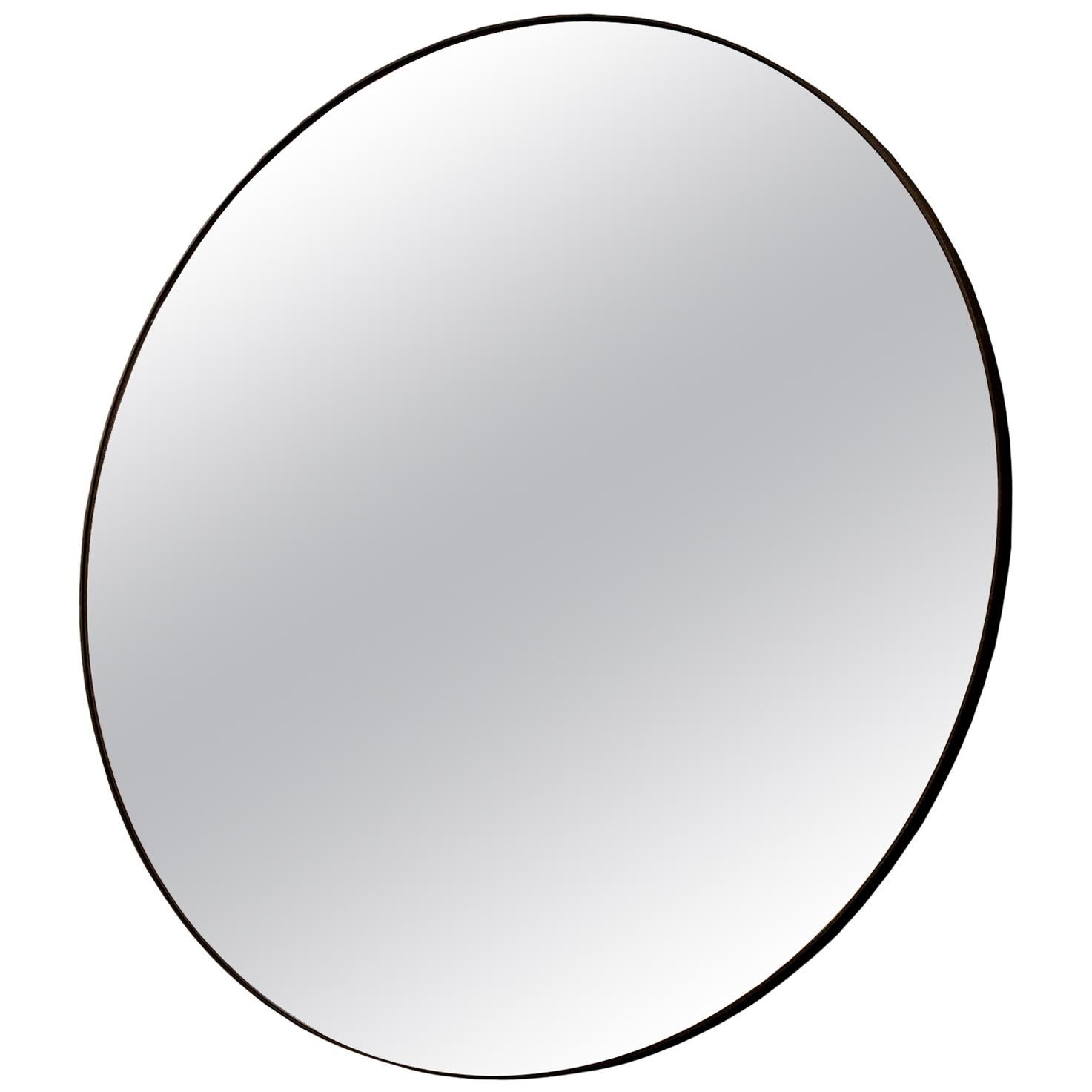 Circular Mirror Handcrafted and Signed by Novocastrian