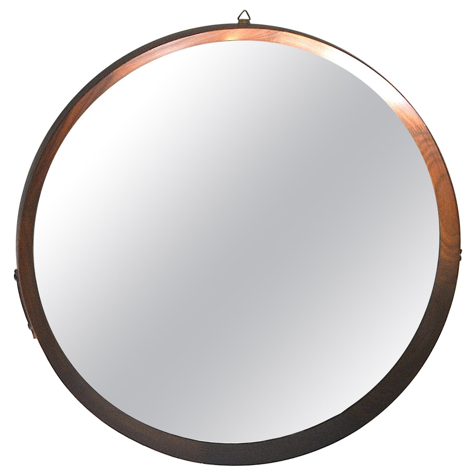 Circular Mirror Midcentury Scandinavian Style