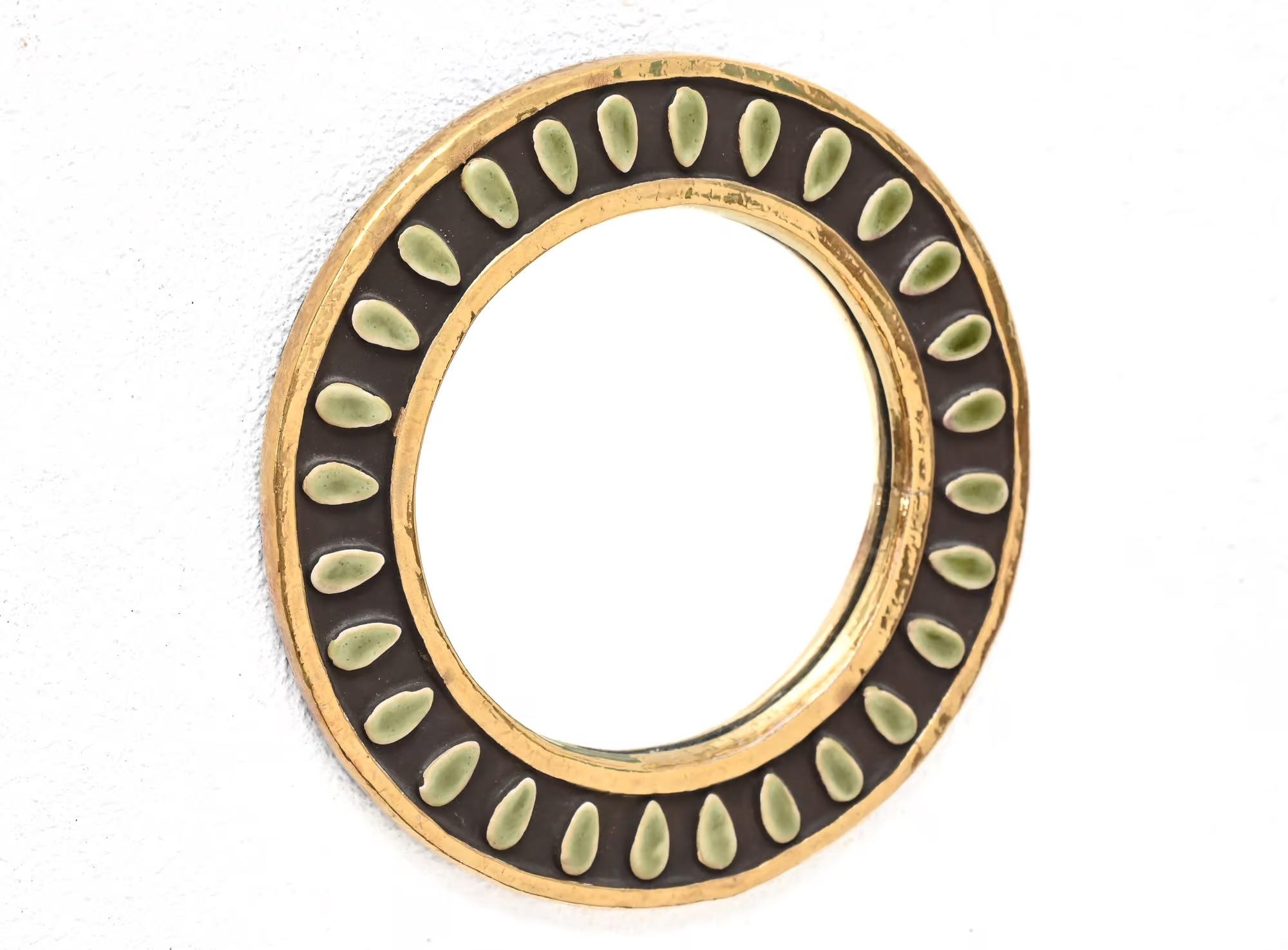 Specchio circolare Mithé Espelt Amandes in vendita 1