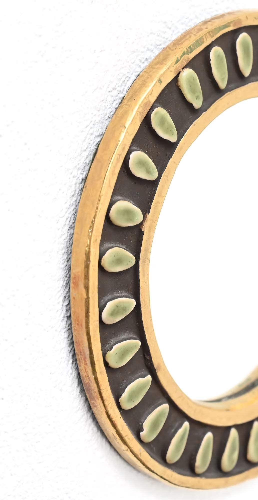 Specchio circolare Mithé Espelt Amandes in vendita 2
