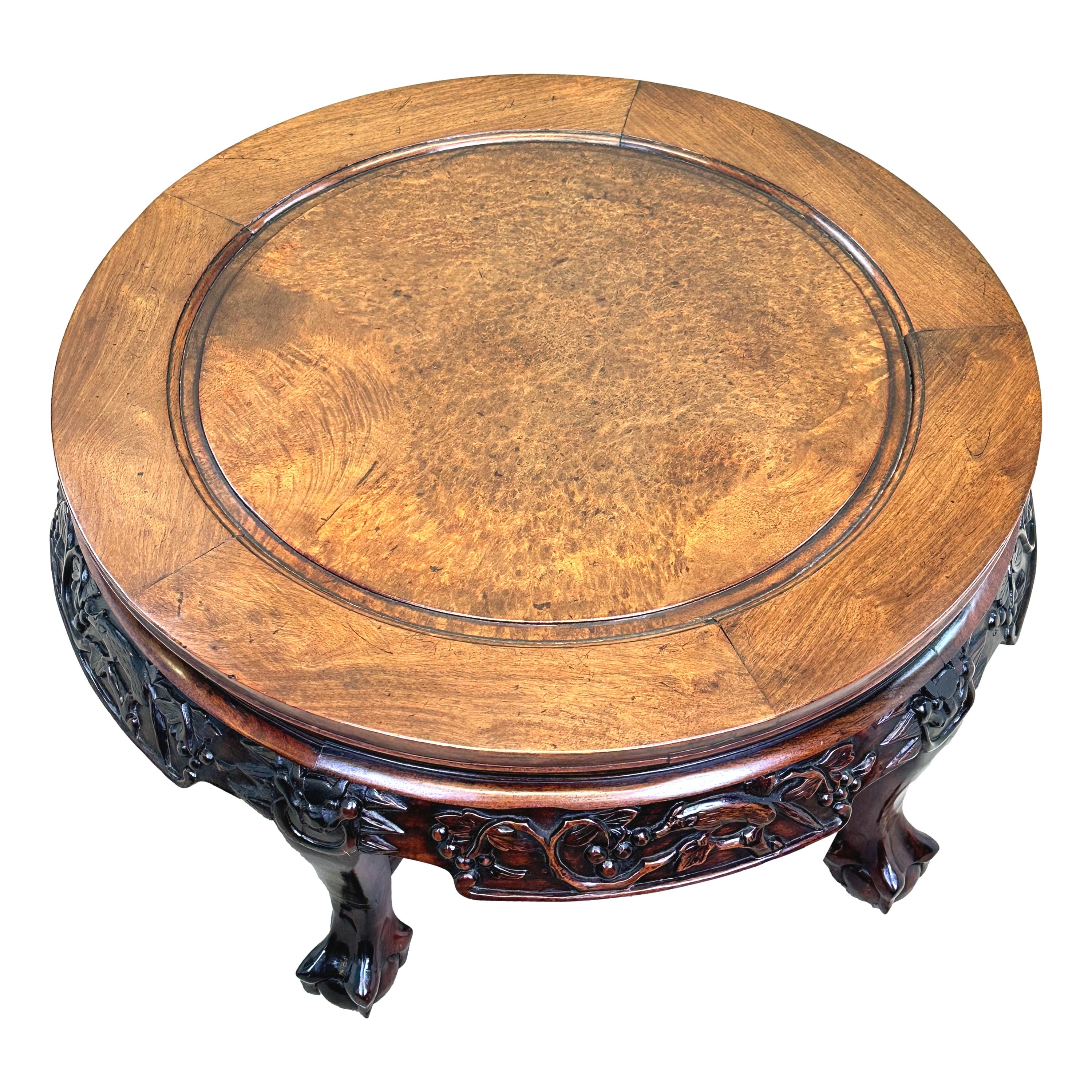 round hardwood coffee table