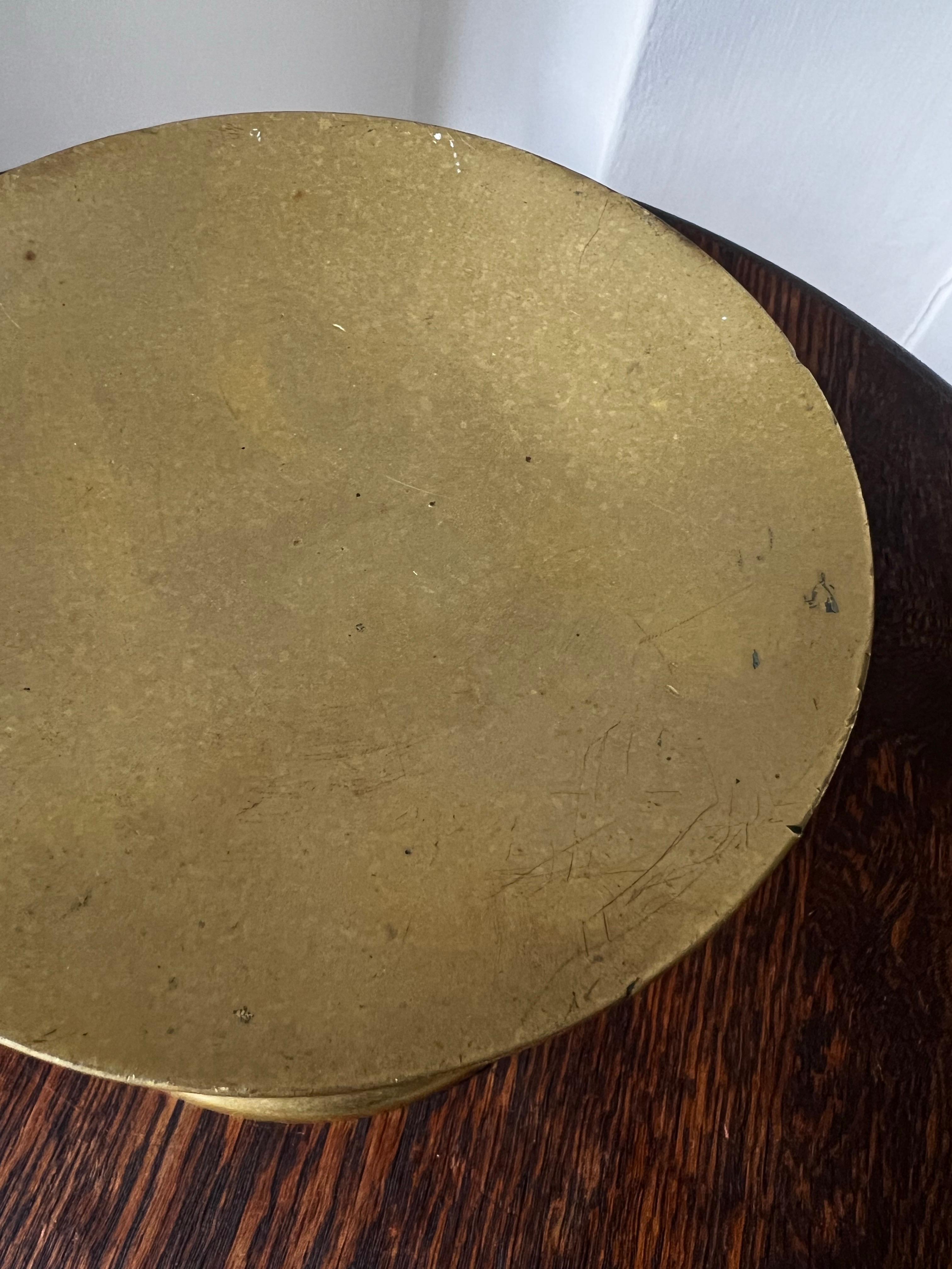 Maniglia circolare a pressione in bronzo, metà del XX secolo, Francia in vendita 3