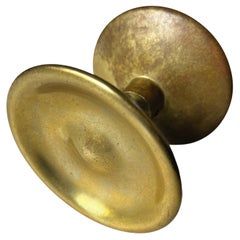 Circular Push-Pull Door Handle in Bronze, Mid-20th Century, France