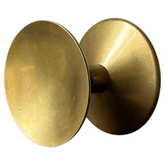 Runder Push-Pull-Türgriff aus Bronze, Mitte des 20. Jahrhunderts, Frankreich