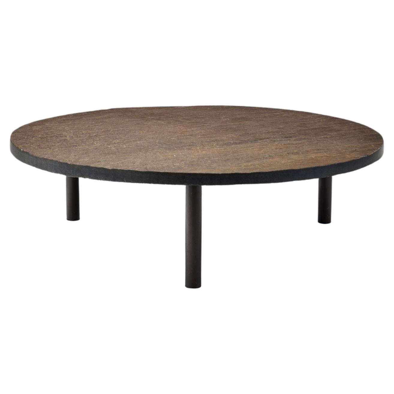 Circular Rustic Tripod Coffee Table, Europe ca 1950s