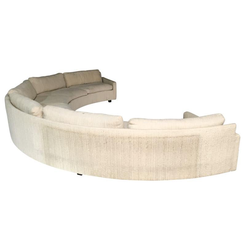 Circular Sectional Sofa by Milo Baughman, circa 1970s 1