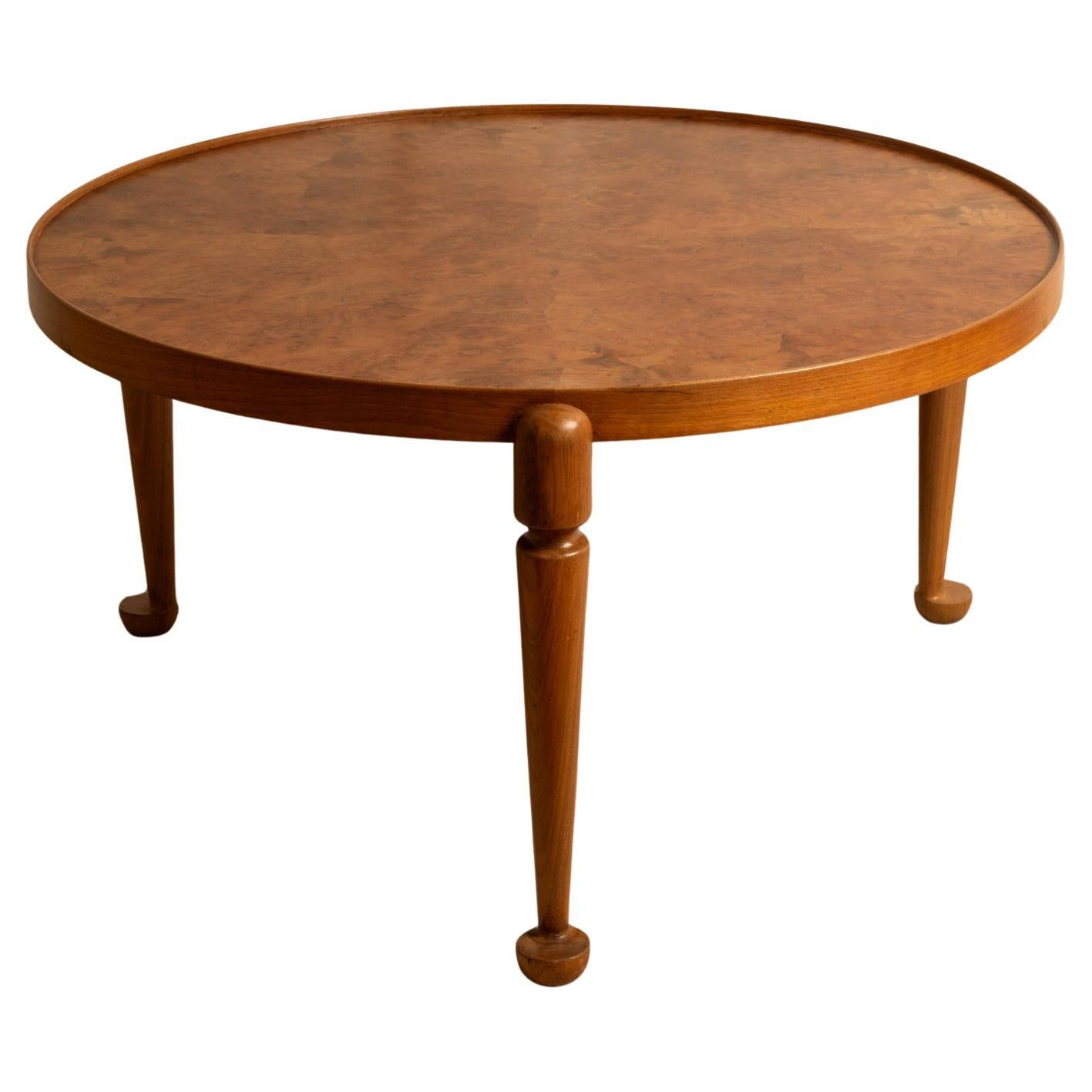 Mesa auxiliar circular atribuida a Josef Frank - Años 40