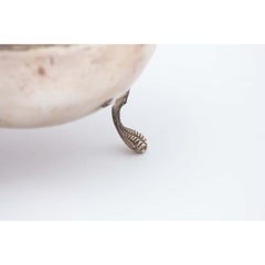 Circular silver candy box