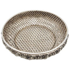 Runder Blumenkasten aus Silber Runder Blumenkasten aus Silber