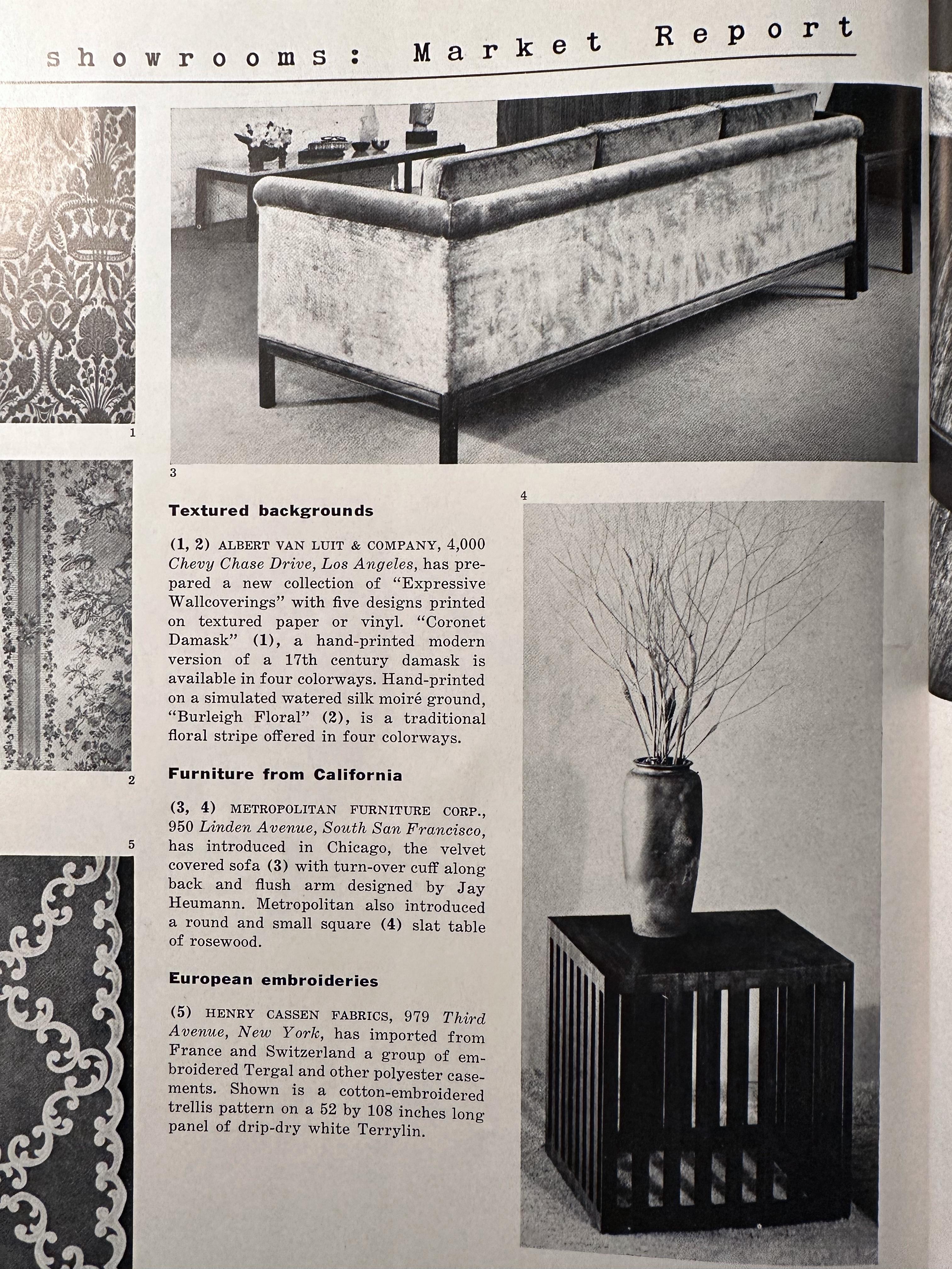 Metropolitan Furniture Corp. Circular Slatted Solid Rosewood Occasional Table 13