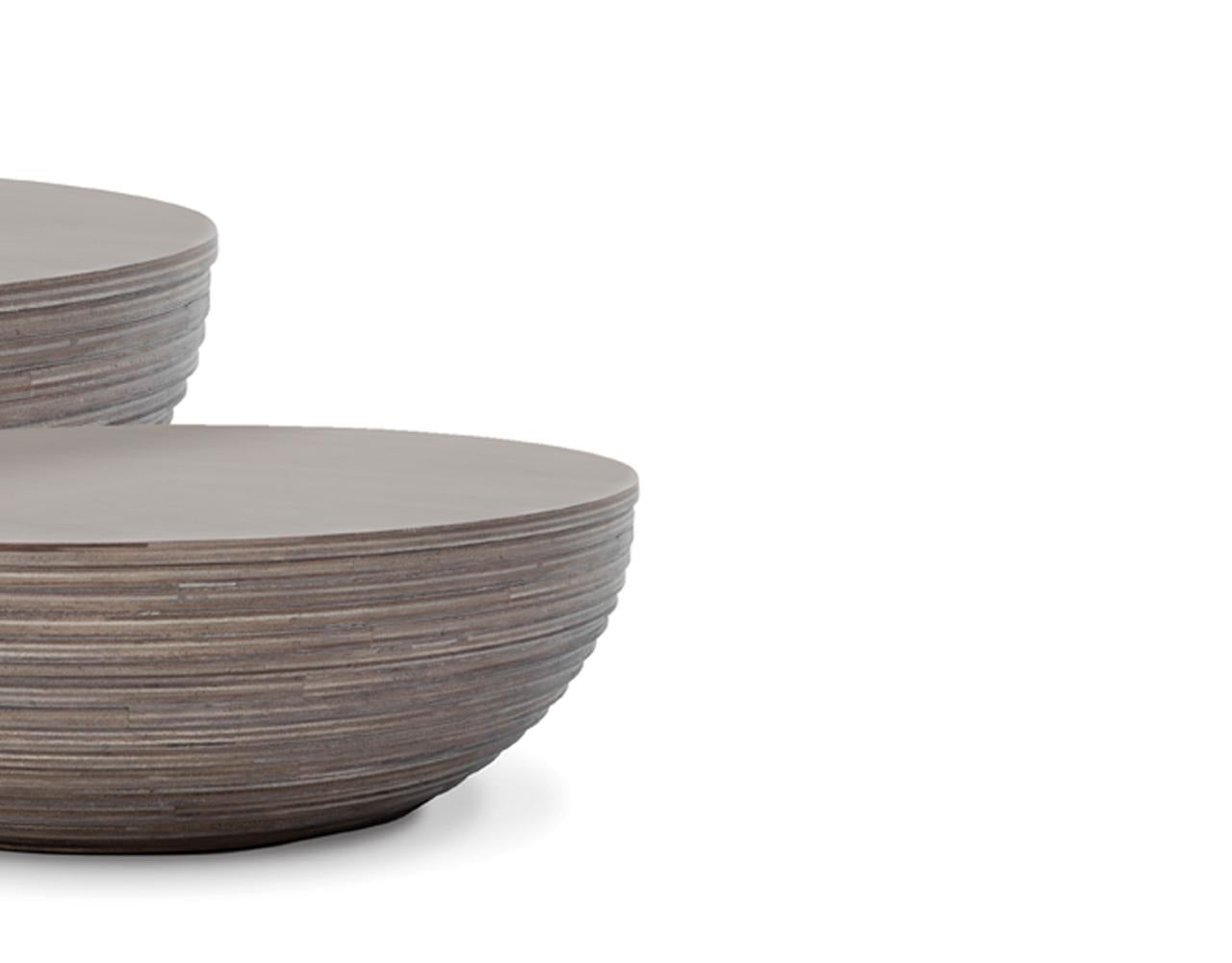 La petite table basse circulaire est un mélange parfait de simplicité et d'élégance, conçue pour compléter n'importe quel espace de vie. Sa forme ronde lui confère un aspect équilibré, ce qui en fait une pièce polyvalente qui peut s'intégrer aussi