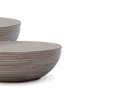 Circular Small Table by Piegatto, a Sculptural Coffee Table