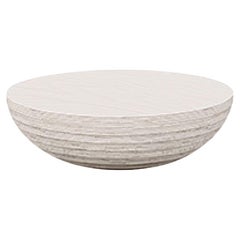Circular Small Table by Piegatto, a Sculptural Coffee Table
