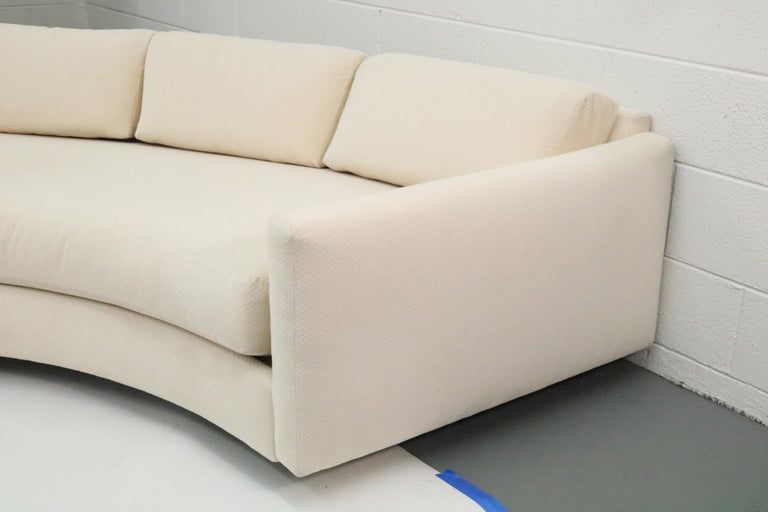 Upholstery Circular Sofa by Milo Baughman For Sale