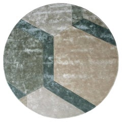 Kreisförmiger weicher umweltfreundlicher Designteppich in Pastellfarben von Deanna Comellini ø300 cm
