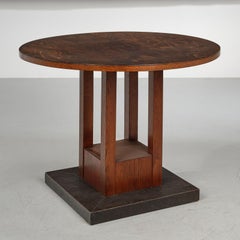 Circular Table Josef Hoffmann, Entwurf: um 1903, Sanatorium Purkersdorf. Origina