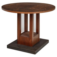 Circular Table Josef Hoffmann, Entwurf: um 1903, Sanatorium Purkersdorf. Origina