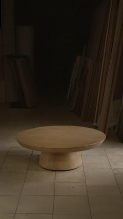 Circular Table Top Solace 48: Solid Oak, Organic Shape