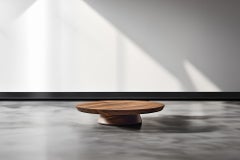 Circular Table Top Solace 48: Solid Walnut, Organic Shape