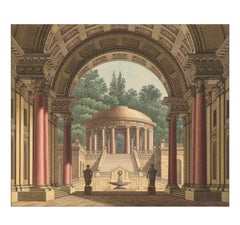 Circular Temple, after Louis XVI Architectural by Josef Platzer
