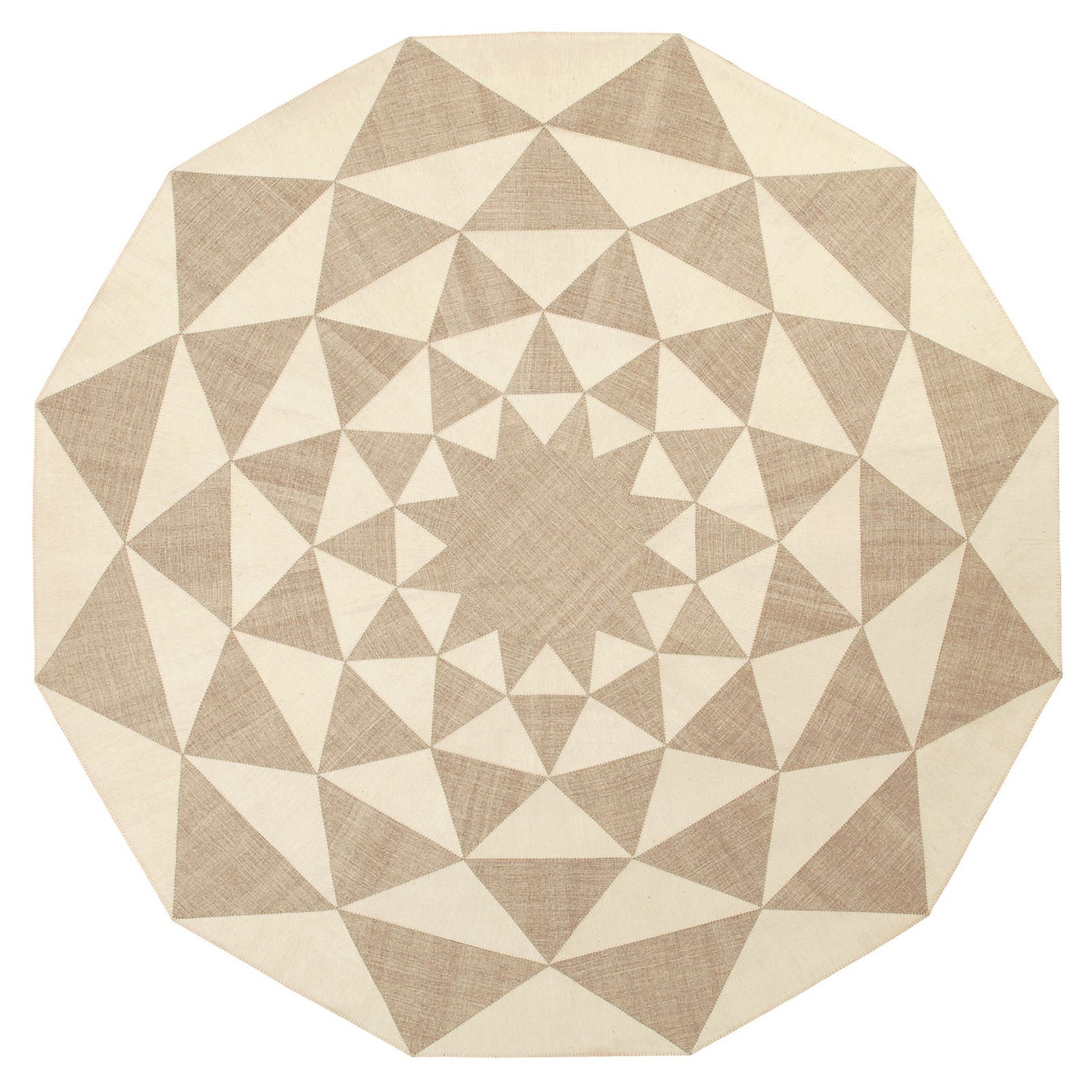 Composizione circolare di kilim vintage in vendita