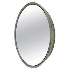 Circular Willy Guhl Concrete Mirror, 1960s Switzerland