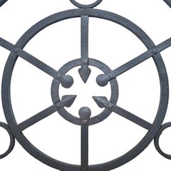 Circular Wrought Iron Decorative Grill