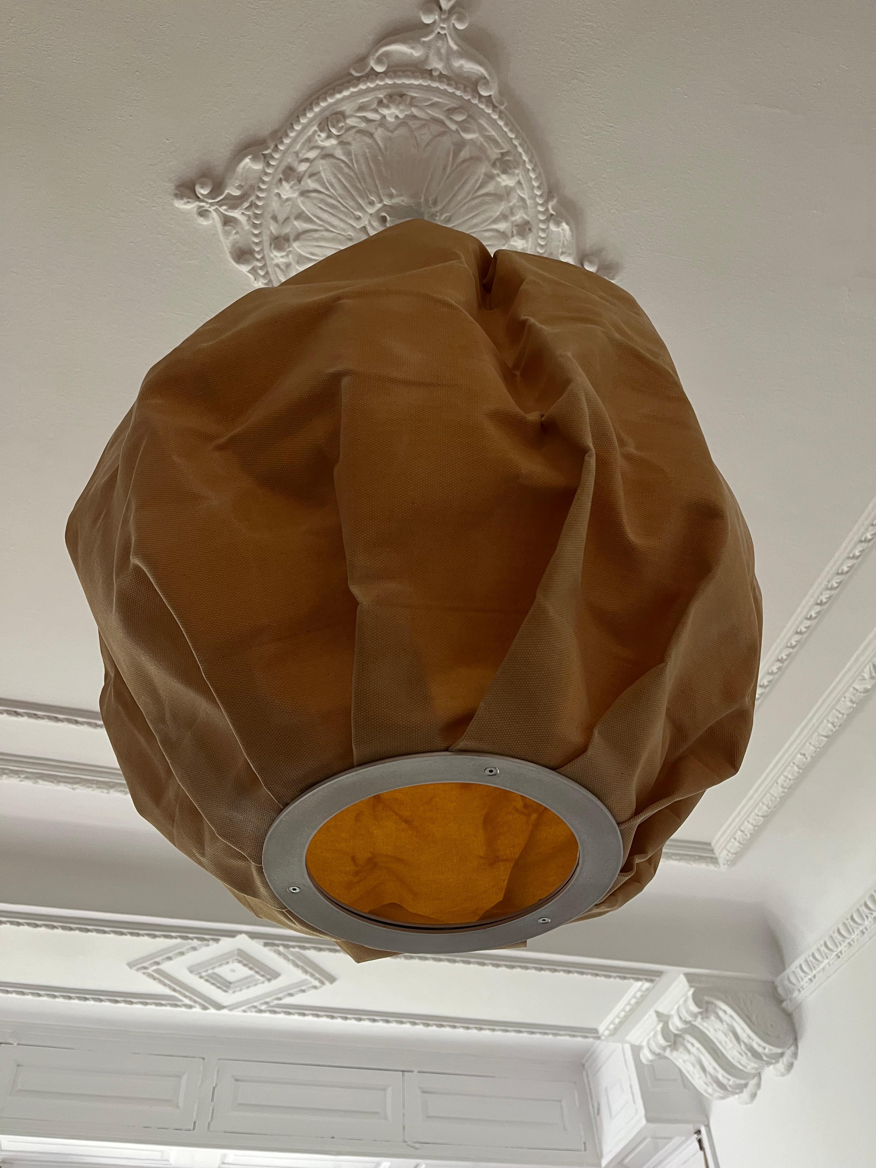 Espagnol Cire d'abeille Bulle Bolumar Lampe pendante Lampe de plafond Chandelier Organic Beeswaxed en vente