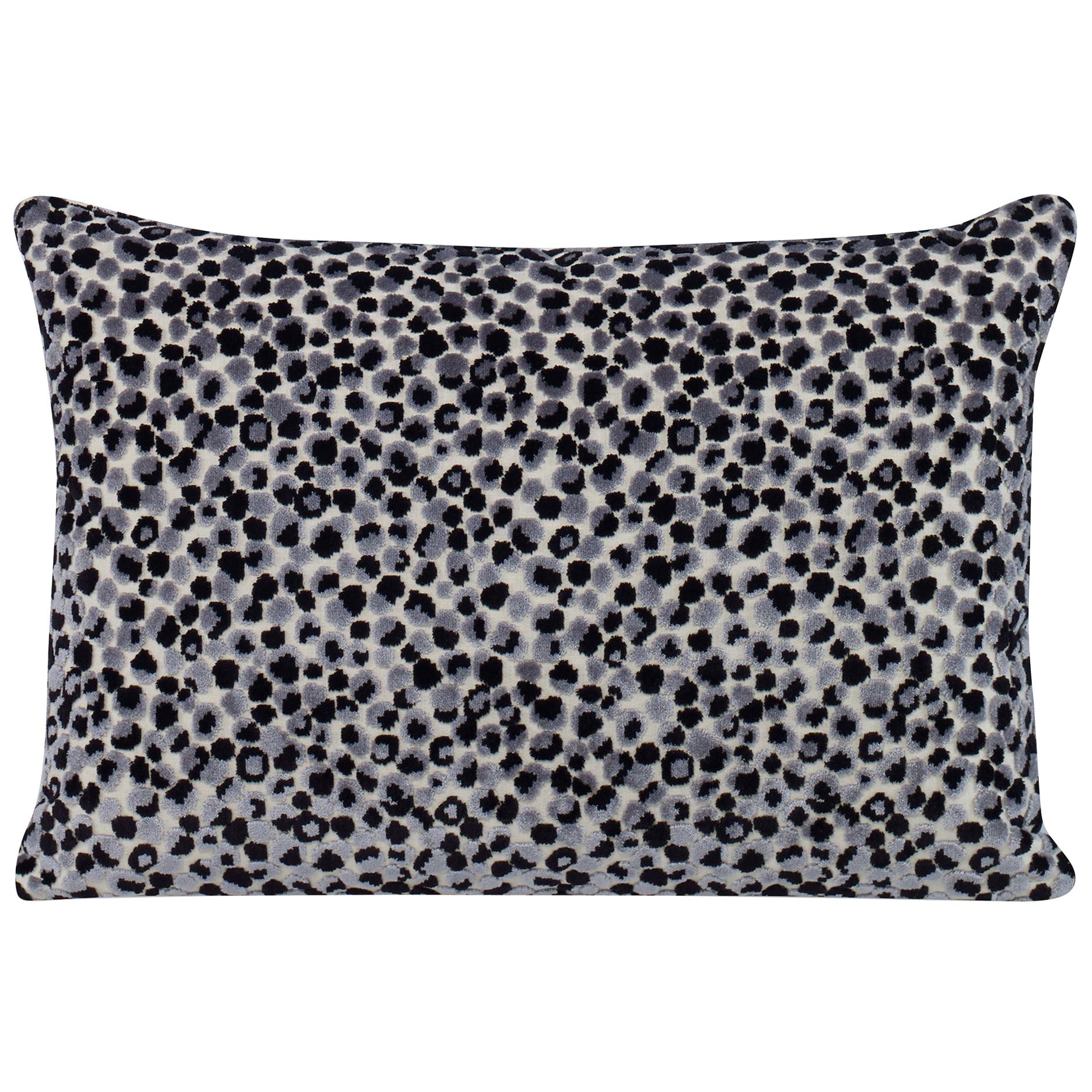 Circulate Pillow in Black and Gray by Curatedkravet
