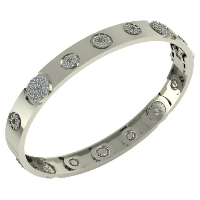 Círculo de Beleza Diamond Bracelet, 18k White Gold 2.16ct