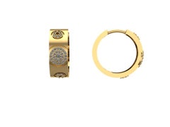 Love Bubble Earrings, 18k Gold 0.75ct