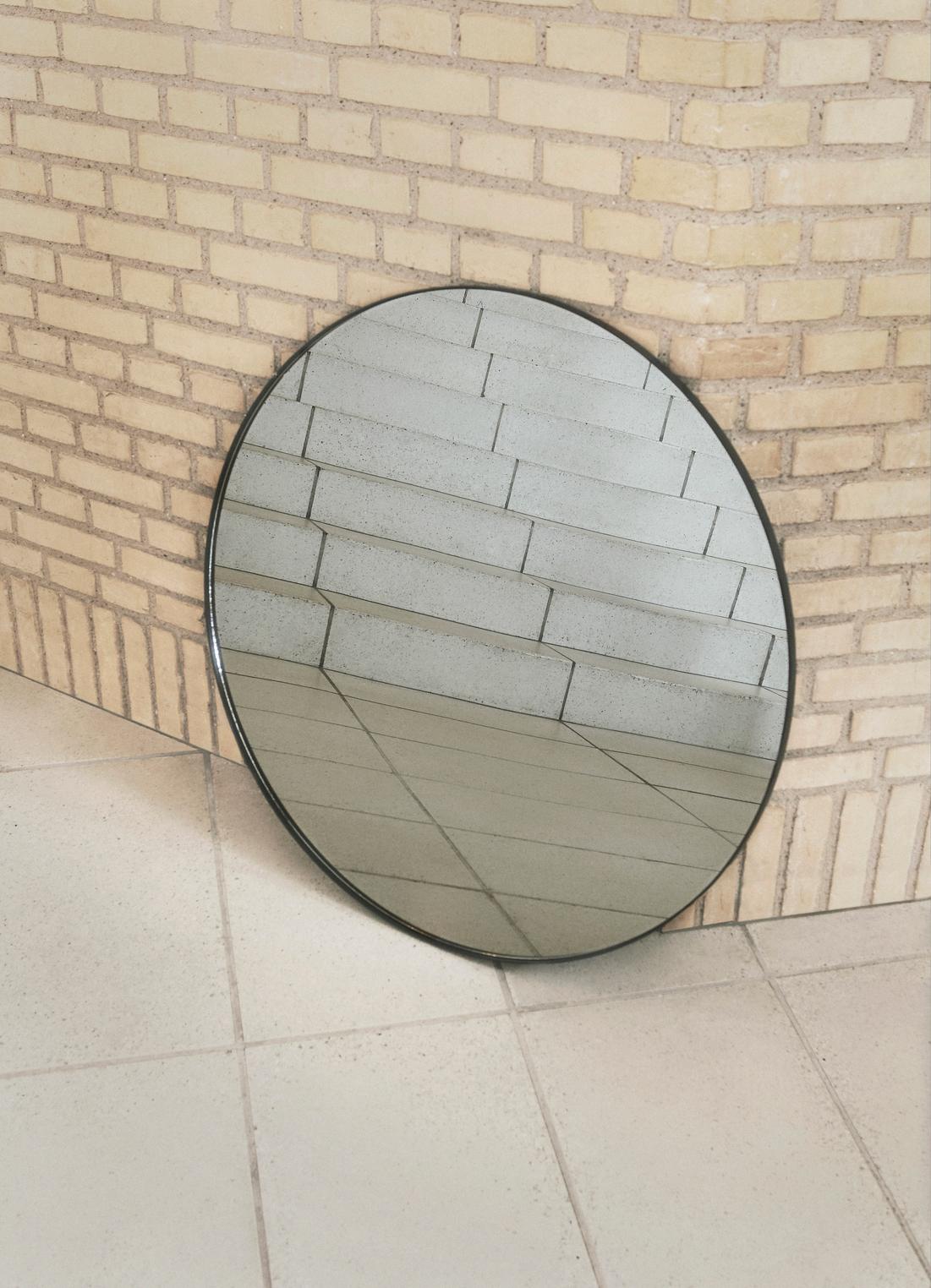 Danish Circum Clear 110 Round Mirror For Sale