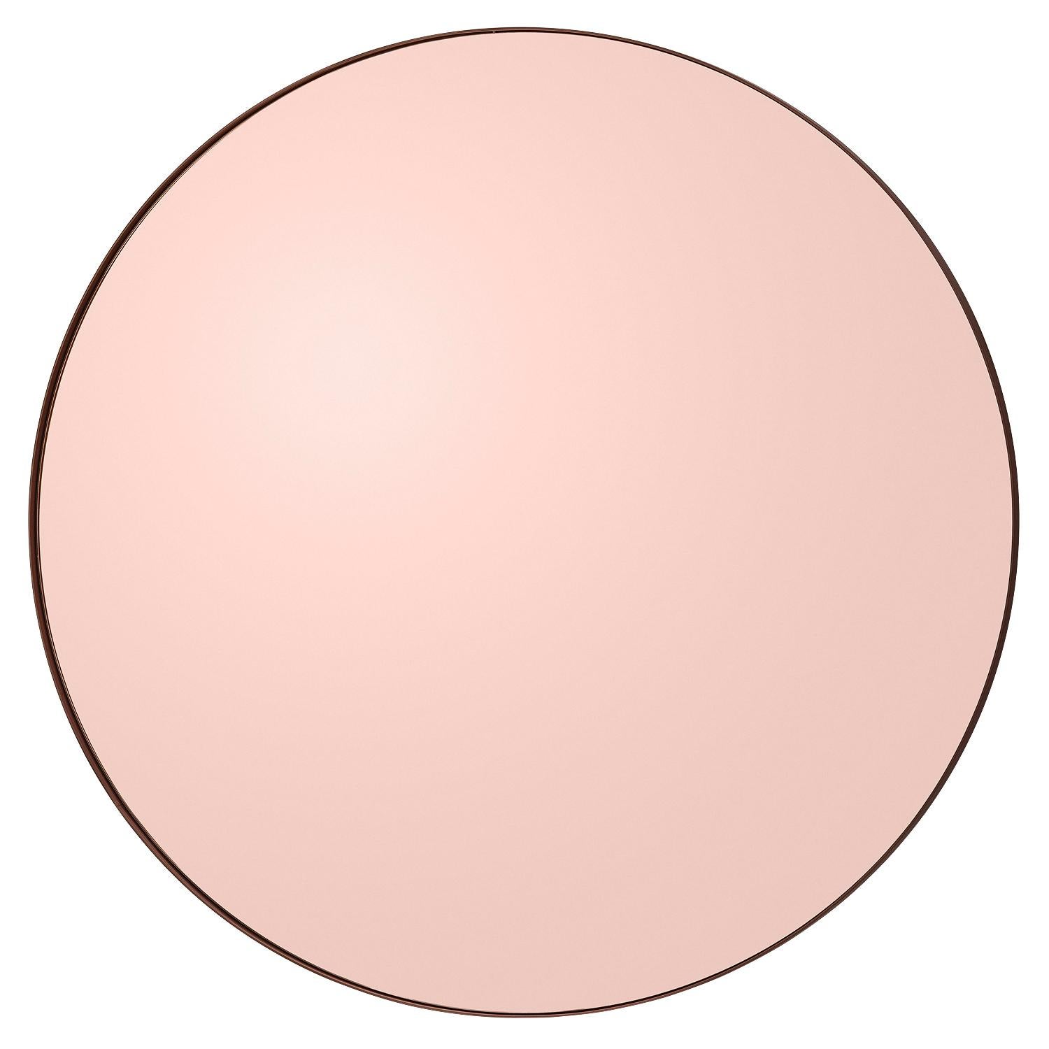 Miroir rond Circum 110 rose par AYTM
Dimensions : Ø 110 x 2 cm
Matériaux : Verre, cuivre, MDF

Les miroirs Circum sont un ajout élégant à la maison et avec leurs cadres fins et leur verre teinté, Circum est également parfait pour les effets