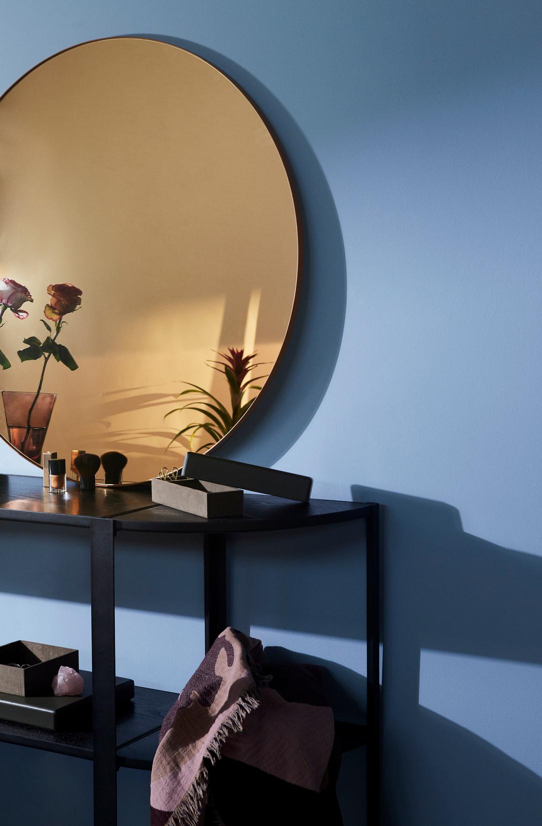 XXIe siècle et contemporain Miroir rond rose d'environ 110 cm par AYTM en vente